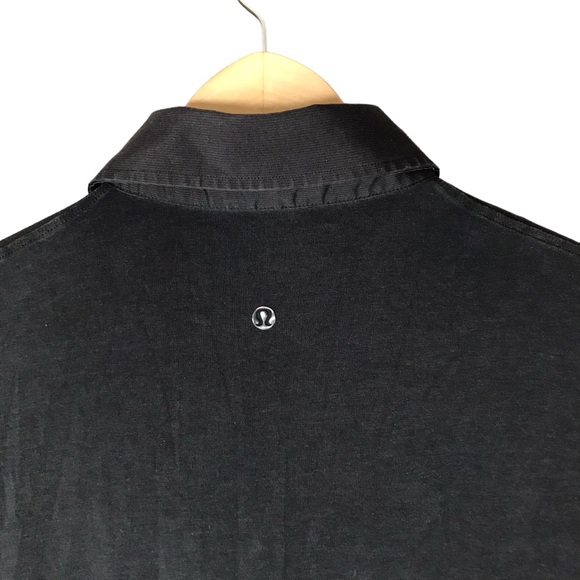 Lululemon Capacity Polo Shirt Men’s Short Sleeve Golf Black ESTIMATED Large - Picture 7 of 8